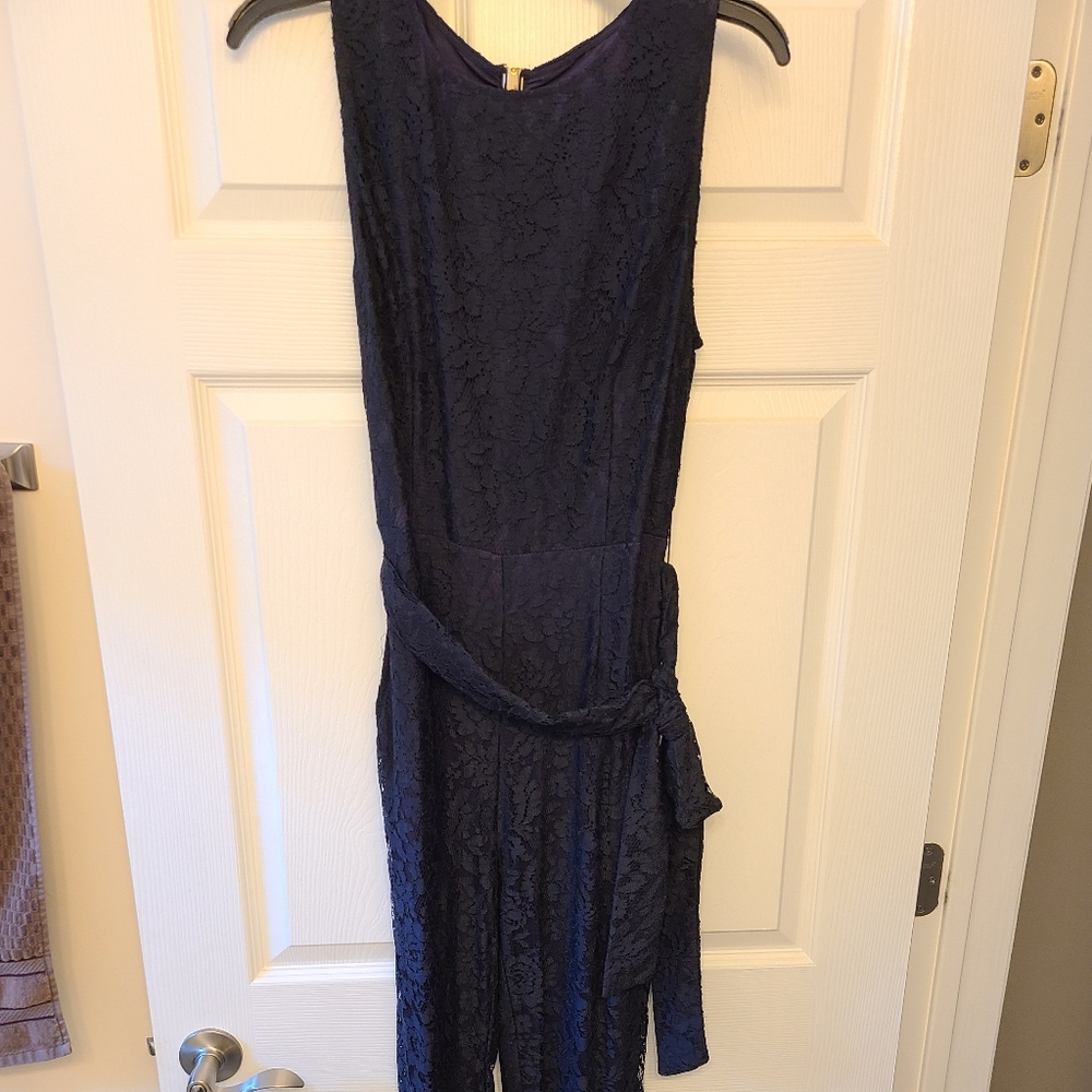 Gestuz navy lace jumpsuit